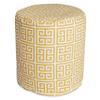 Majestic Home Goods Towers Indoor/Outdoor Ottoman Pouf 16" L x 16" W x 17" H Gray view 2