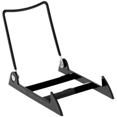 GIBSON HOLDERS 2PL Adjustable Black Wire and Clear Acrylic Display Easel, 3.875" W x 5.375" D x 4.75" H, Pack of 12