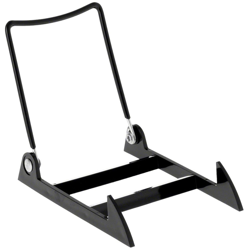 GIBSON HOLDERS 2PL Adjustable Black Wire and Clear Acrylic Display Easel, 3.875" W x 5.375" D x 4.75" H, Pack of 12