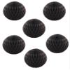 12" Honeycomb Tissue Paper Ball Decoration (6-Pack, Black) view 1