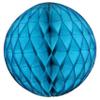 12" Honeycomb Tissue Paper Ball Decoration (6-Pack, Turquoise) view 2