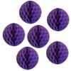 12" Honeycomb Tissue Paper Ball Decoration (6-Pack, Lavender) view 1