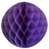 12" Honeycomb Tissue Paper Ball Decoration (6-Pack, Lavender) view 2