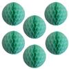 12" Honeycomb Tissue Paper Ball Decoration (6-Pack, Mint) view 1