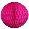 12" Honeycomb Tissue Paper Ball Decoration (6-Pack, Cerise) view 2