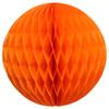 12" Honeycomb Tissue Paper Ball Decoration (6-Pack, Orange) view 2