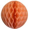 12" Honeycomb Tissue Paper Ball Decoration (6-Pack, Peach) view 2
