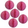 12" Honeycomb Tissue Paper Ball Decoration (6-Pack, Dusty Rose) view 1