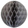 12" Honeycomb Tissue Paper Ball Decoration (6-Pack, Gray) view 2