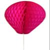 6-pack 11 Inch Honeycomb Tissue Paper Balloon (Cerise) view 1