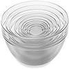 10-Piece Nested Glass Bowl Set [Set of 2] Color: Red view 2