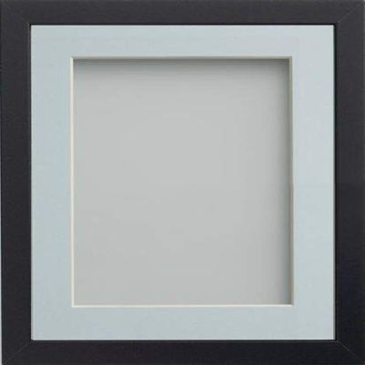 Frame Company Allington Black 10x8 inch Frame with Light Blue Mount for Image 8x6 inch *Choice of Sizes*