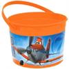 Amscan DisneyPlanes 2 Birthday Party Plastic Favor Container, 4 1/2" X 6 1/4", Blue/Orange view 1