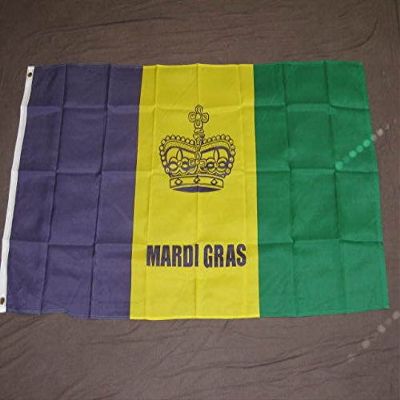 Mardi Gras Flag 3x5 New Orleans Louisiana Crown F510