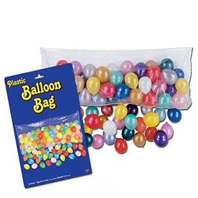 Plastic Balloon Drop Bag 3ft X 6ft -8in Pkg/3