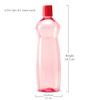 MILTON Pacific Water Bottle with Lid Reusable Leakproof 34 Oz Set of 6-Pack Red, Plastic Large Big Drink Bottle Perfect for Cycling Camping Hiking Gym Yoga Travel, Outdoors, Great for Juices Milk view 4