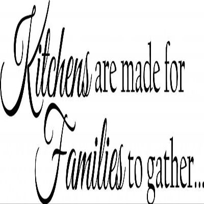 Kitchen - Families Vinyl Wall Decal - Small, Red