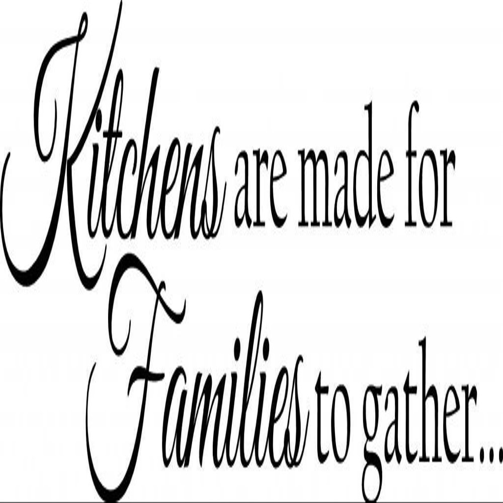 Kitchen - Families Vinyl Wall Decal - Small, Red