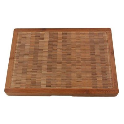 BambooMN Brand End Grain Cutting Boards - 12" x 17" x 1.5" - 2 Pieces