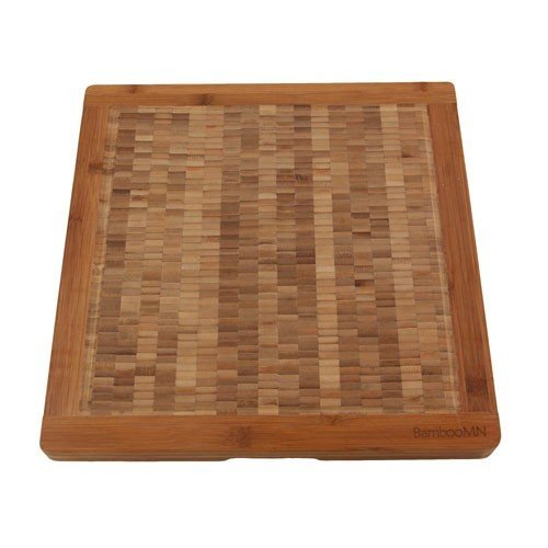 BambooMN Brand End Grain Cutting Boards - 17" x 17" x 1.5" - 1 Piece
