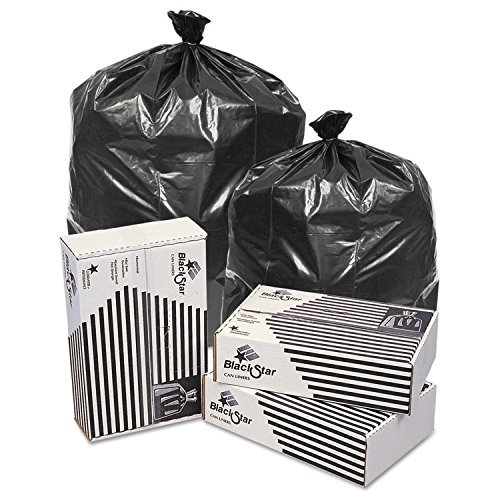 PITT PLASTICS/INTEPLAST, BLACK LOW DENSITY PERFORATED CAN LINER 125-12, Manufacturer Part Number: B74820XK