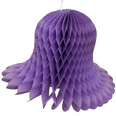11" Honeycomb Tissue Paper Bell (6-Pack, Lavender)