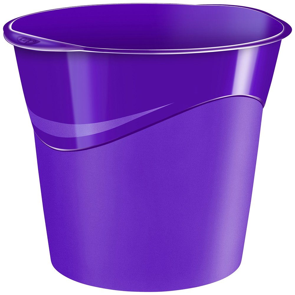 CEP 14 Litre 280 G Gloss Waste Bin Set - Deep Purple (Set of 12)