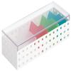 LIKE-IT CB-9011S Storage Box, Storage Case, Card Case (L), Width 4.1 x Depth 11.0 x Height 3.3 inches (10.5 x 28 x 8.3 cm), White x Mix, Made in Japan view 1