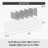 LIKE-IT CB-9011S Storage Box, Storage Case, Card Case (L), Width 4.1 x Depth 11.0 x Height 3.3 inches (10.5 x 28 x 8.3 cm), White x Mix, Made in Japan view 4