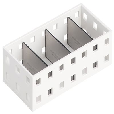 Like-It CB-9007S Storage Case, Slim Case, S, Approx. Width 2.8 x Depth 5.5 x Height 1.7 inches (7 x 14 x 4.3 cm), White x Gray, Made in Japan
