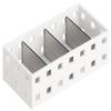 Like-It CB-9007S Storage Case, Slim Case, S, Approx. Width 2.8 x Depth 5.5 x Height 1.7 inches (7 x 14 x 4.3 cm), White x Gray, Made in Japan view 1