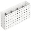 LIKE-IT CB-9028S Storage Box, Storage Case, Multi Stand, Approx. Width 2.8 x Depth 11.0 x Height 4.9 inches (7 x 28 x 12.5 cm), White x Gray, Made in Japan view 1