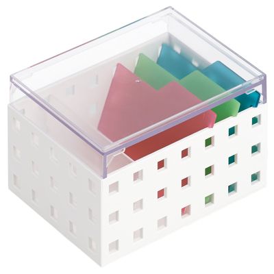 like-it CB-9001S Storage Case Card Case (S) Width 4.1 x Depth 5.5 x Height 3.3 inches (10.5 x 14 x 8.3 cm), White x Mix, Made in Japan