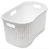 Addis Faux Rattan Hipster Laundry Basket 40 Litre, Calico/Cream view 1