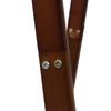 Fuji Boeki 15192 Coat Hanger, Hanger Rack, Slim, Wood, Width 31.5 x Depth 17.7 x Height 58.8 inches (80 x 45 x 147.8 cm), Brown, With Shelf, view 4