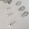 25 Pc Silver Color Baptism Favors with Angels Mini Rosaries Silver Plated Acrylic Beads/Recuerditos De Bautismo/Christening Favors/Decenarios/Decades/Finger Rosaries view 4