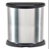 Curver 184106 40L Polypropylene Metal Look Pedal Bin 30 x 34.9 x 69.7cm view 2
