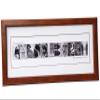Creative Letter Art Personalized Wedding Name Sign created with Architectural Alphabet Photography includes 12 by 26 inch Frame with Mat - Best Wedding Gift view 1