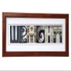 Creative Letter Art Personalized Wedding Name Sign created with Architectural Alphabet Photography includes 12 by 26 inch Frame with Mat - Best Wedding Gift view 2