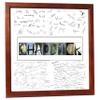 Creative Letter Art Personalized Wedding Book Guest Registry and Architectural Name Sign includes 20 by 20 inch Frame with Collage and Signature Mat - Best Wedding Gift view 3