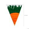 Fun Express 72 Pieces Carrot-Shaped Cellophane Goody Treat Candy Bags - Easter Party Supplies - 9.25 In Long view 3