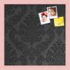 PinPix Custom Printed pin Cork Bulletin Board Made from Canvas, Gothic Crest Pattern 16 x 16 Inches (Completed Size) and Framed in Baby Pink Stain on Beech (PinPix-36) view 2