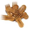 BambooMN Solid Bamboo Stubby Spork 4" - All Natural Reusable Utensils - 100 pcs view 1