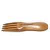 BambooMN Solid Bamboo Stubby Spork 4" - All Natural Reusable Utensils - 100 pcs view 3