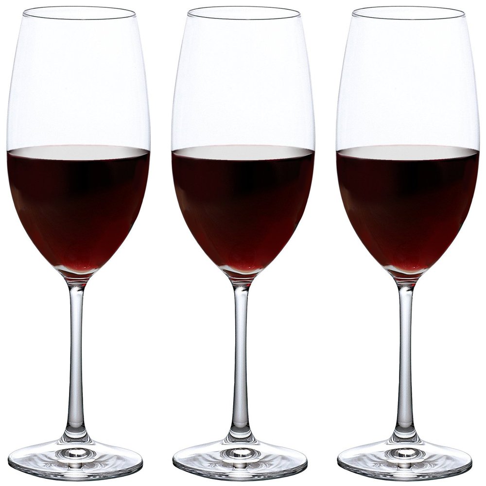 ADERIA 8580 Wine Glass Bordeaux Red 18.3 fl oz (540 ml) IPT-G Line Set of 3 Made in Japan