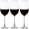 Aderia 8579 Wine Glass, Clear, 20.5 fl oz (575 ml), Shatter-Resistant, Burgundy, Red, Set of 3, Dishwasher Safe, Made in Japan view 1