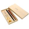 aito Seisakusho 104506 Hyozaemon Round Eight Chopsticks Set (In Wooden Box), Spread End Chopsticks (Made in Japan), Gift view 1