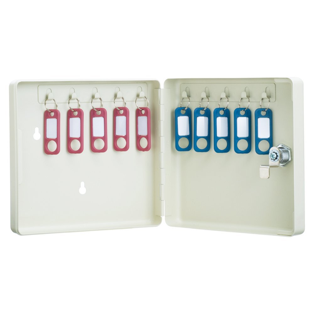 CARL Office Equipment CKB-C10-I Key Storage, Compact, Hanging 10 Pieces