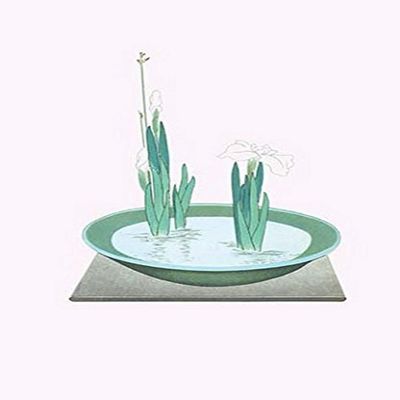 Buyenlarge 0-587-26619-8-P2030 'Futoi and Hanashobu-Scirpus and Iris in a Tenryuji-Celadon Basin' Paper Poster, 20 by 30-Inch