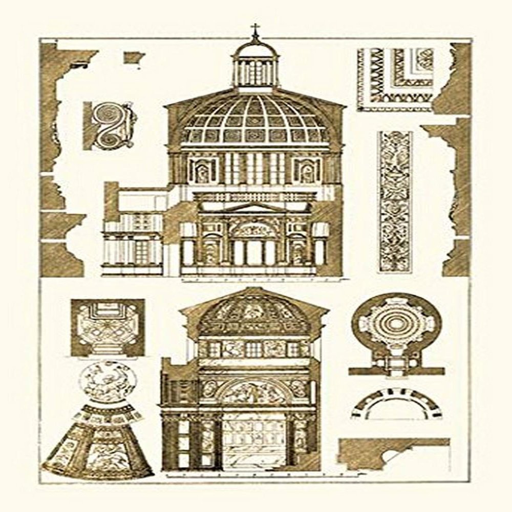 Buyenlarge 'Domical Vaulting of The Renaissance' Paper Poster, 20 by 30-Inch